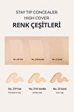 İnce Dokulu Pürüzsüz Görünüm Sağlayan Concealer Stay Tip Concealer High Cover 23(Sand)