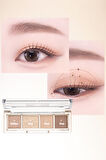 Yoğun Pigmentli Mat ve Işıltılı Tonlar Barındıran 4'lü Far Paleti Day Vibe Palette (#1 Beige Motion)