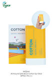 Yağlanma Karşıtı Tere Dayanıklı Stick Güneş Kremi All Around Safe Block Cotton SunStick SPF50+PA++++