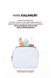 Orta Boy Dolgulu Beyaz Makyaj Çantası MISSHA White Padding Pouch