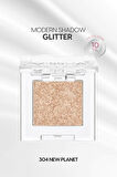 Kalıcı, Topaklanma Yapmayan, Simli Tekli Far Modern Shadow Glitter (304 New Planet)