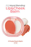 Kalıcı Dudak & Yanak Balmı A'PIEU Juicy-Pang Mood Blending Lip&Cheek Balm (01 Nude Peach Balm)