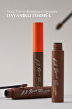Yoğun Pigmentli, Üçgen Fırça Uçlu Kaş Maskarası Clio Kill Brow Color Brow Lacquer (02 Light Brown)