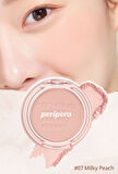 Pastel Tonlarda Sebum Dengeleyici Toz Allık Peripera Pure Blushed Sunshine Cheek (07 Milky Peach)
