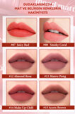 Mat Bitişli, Dolgun ve Pürüzsüz Görünüm Sunan Tint Peripera Ink Mood Matte Tint (04 Soft Cedarwood)