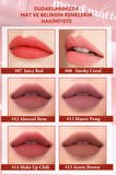 Mat Bitişli, Dolgun ve Pürüzsüz Görünüm Sunan Tint Peripera Ink Mood Matte Tint (05 Ginger Red)