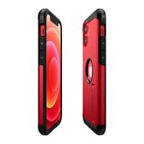 Spigen iPhone 12 Mini Kılıf Tough Armor Red