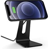 Spigen OneTap Pro Stand MagFit MagSafe Manyetik Kablosuz Şarj Cihazı iPhone 15 / 14 / 13 / 12 Serisi ile Uyumlu Black - ACH02574