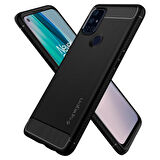 Spigen OnePlus Nord N10 5G ile Uyumlu Kılıf Rugged Armor Matte Black