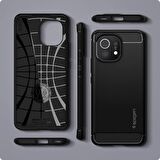 Spigen Xiaomi Mi 11 Kılıf Rugged Armor Matte Black -
