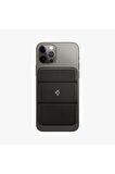 Spigen Apple iPhone 15 / iPhone 14 / iPhone 13 / iPhone 12 Serileri için Smart Fold Manyetik Cüzdan MagSafe Gunmetal Outlet