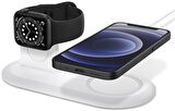 Spigen MagFit Duo 2in1 MagSafe & Apple Watch ile Uyumlu Stand Dock Ünitesi