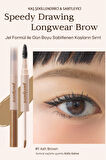 Uzun Süre Kalıcı, Yoğun Pigmentli Kaş Jeli Peripera Speedy Drawing Longwear Brow (02 Ash Brown)