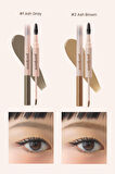 Uzun Süre Kalıcı, Yoğun Pigmentli Kaş Jeli Peripera Speedy Drawing Longwear Brow (02 Ash Brown)
