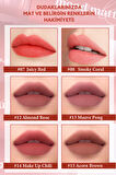 Mat Bitişli, Dolgun ve Pürüzsüz Görünüm Sunan Tint Peripera Ink Mood Matte Tint (08 Smoky Coral)