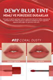 Blur Efekti Veren, Nemlendirici, Hafif Dokulu Tint Clio Dewy Blur Tint (02 Coral Dusty)