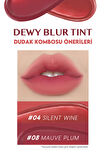 Blur Efekti Veren, Nemlendirici, Hafif Dokulu Tint Clio Dewy Blur Tint (04 Silent Wine)