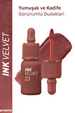 Yüksek Pigmentli, Kadife Görünümlü, Gün Boyu Kalıcı Tint Peripera Ink Velvet (23 Nutty Nude)