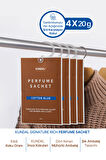 Dolap İçi Parfümlü Koku Kesesi KUNDAL Signature Rich Perfume Sachet (Cotton Blue) 4Х20g
