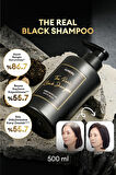 Beyazlayan ve Dökülen Saçlara Özel Bakım Sunan Siyah Şampuan KUNDAL The Real Black Shampoo 500ml