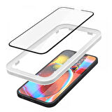 iPhone 14 / iPhone 13 Pro / iPhone 13 Uyumlu Kolay Kurulum Ekran Koruyucu, Spigen Glas.tR Align Master Full Cover Black (2 Adet)