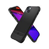 Spigen iPhone 14 Plus ile Uyumlu Kılıf Rugged Armor Mag (MagSafe Uyumlu) Matte Black