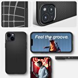 Spigen iPhone 14 Plus ile Uyumlu Kılıf Liquid Air Matte Black