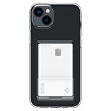 Spigen iPhone 14 Plus Kılıf Crystal Slot Wallet Crystal Clear