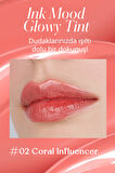 Kalıcı, Pigmentli, Parlak Bitişli Tint Peripera Ink Mood Glowy Tint 02 Coral Influencer