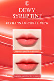 Işıltılı Renklerde, Nemlendirici, Uzun Süre Kalıcı Tint Clio Dewy Syrup Tint (03 Hannam Coral View)