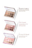 Çok Fonksiyonlu, Yoğun Pigmentli Far Paleti Clio Shade & Shadow Palette (01 Shadow Gallery)