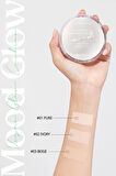 Doğal Işıltı Sağlayan Vegan Cushion Peripera Mood Vegan Glow Cushion (1 Pure) SPF50+ PA++++