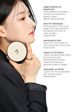Zero Fit Cushion Uzun Süre Kalıcı Kore Fondöten Spf50+ Pa+++ Doğal Bitişli Refill X2 12g Beige