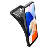 Spigen Galaxy A14 5G ile Uyumlu Kılıf Rugged Armor Matte Black