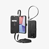 Spigen iPhone 15 Pro ile Uyumlu Kılıf Wallet S Pro Navy