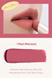 Yumuşak Dokulu, Hafif Mat Görünüm Sunan Ruj Clio Chiffon Mood Lip (11 Plum Macaron)