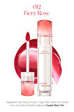 Yapışkanlık Hissi Vermeyen Yoğun Işıltılı Tint Clio Crystal Glam Tint (12 Fiery Rose)