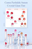 Yapışkanlık Hissi Vermeyen Yoğun Işıltılı Tint Clio Crystal Glam Tint (12 Fiery Rose)
