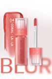 Gün Boyu Kalıcı Pürüzsüz Matlık Sunan Tint PERIPERA Over Blur Tint (004 Coral-La-La)