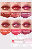 Yoğun Nemlendirme Sunan Vegan Dudak Balmı Peripera Ink Mood Glowy Balm (#9 Pinkmmelier) (Night Peri)