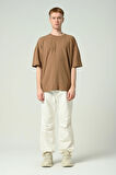 Erkek Düz Oversize Kısa Kollu T-shirt