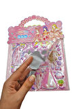 Sticker Kabartmalı Çantalı iki Sayfalı Sticker Seti (HQK009) - 21x17 cm - Prenses Giydirme