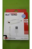 Subzero iP10 Lightning Hızlı Şarj Aleti Beyaz