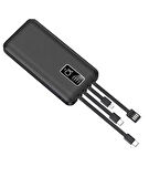 Auris ARS-KP17 Dahili Çoklu Kablolu Powerbank 10000 mAh