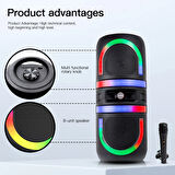 Auris KLN210 25W 2*8 inç Mikrofonlu RGB Bluetooth Hoparlör