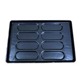 Almetal AL-SET.K.08.40.60.100 Teflon Kaplamalı Alüminyum Sandviç Ekmek Tava (100 gr Hamur) 40x60 cm 8 Göz