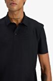 DeFactoFit Esnek Kumaş Standart Fit Sporcu Kısa Kollu Siyah Polo Tişört D9244AX25SPBK81