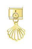 İstiridye Gold Çelik İtalyan Charm