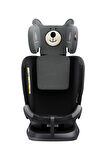 Markgross YeniYoyko Bear 360 ° Dönebilir Yatabilir i-Size 0-36 Kg Oto Koltuğu ISOFIX/SIP/LATCH - Gri