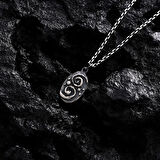 925 Ayar Gümüş Spiral Sonsuzluk Unısex Kolye